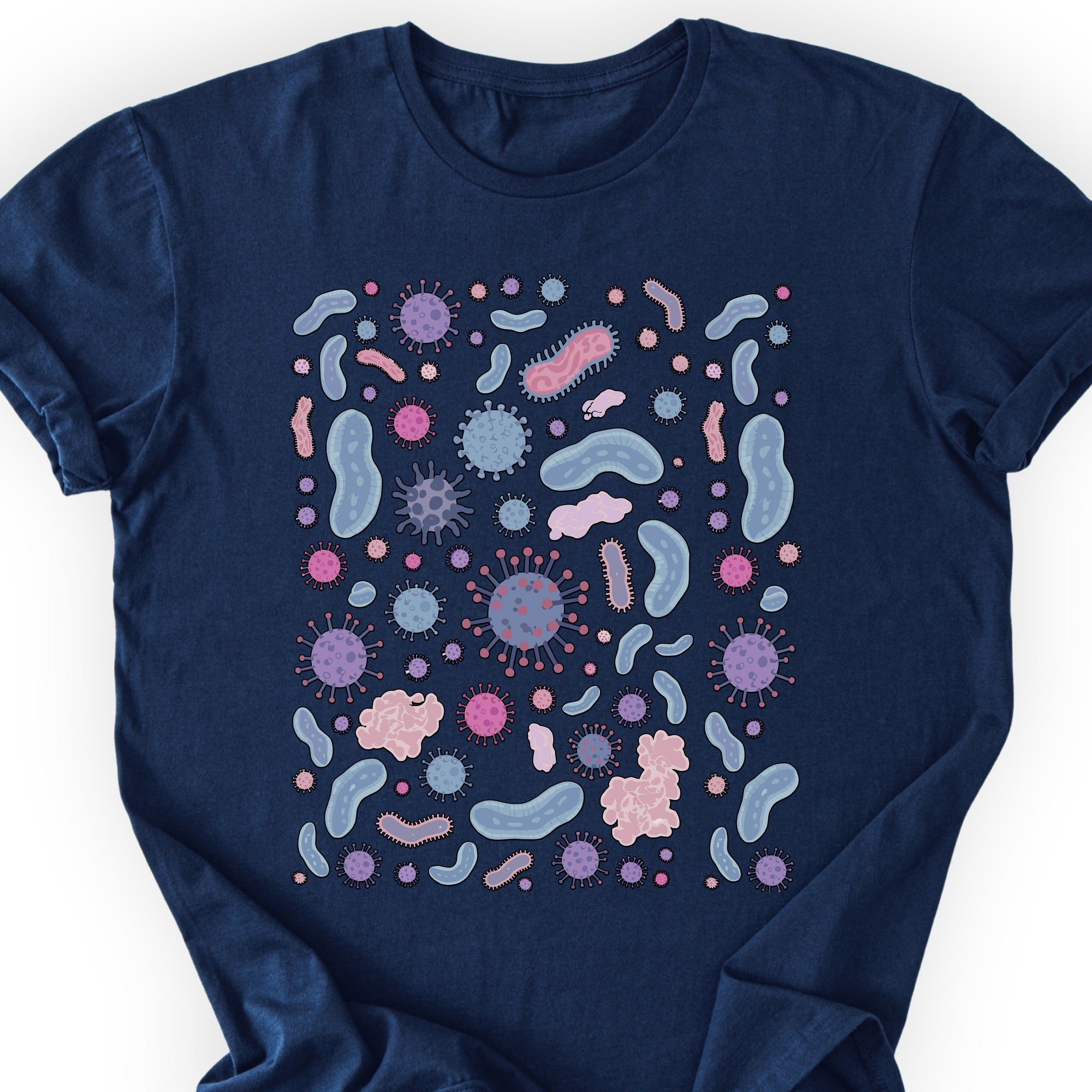 Microbiology  T-shirt Navy