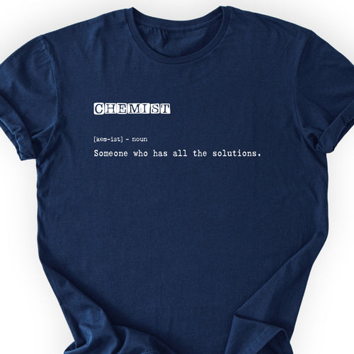 Chemist Definition T-shirt Navy