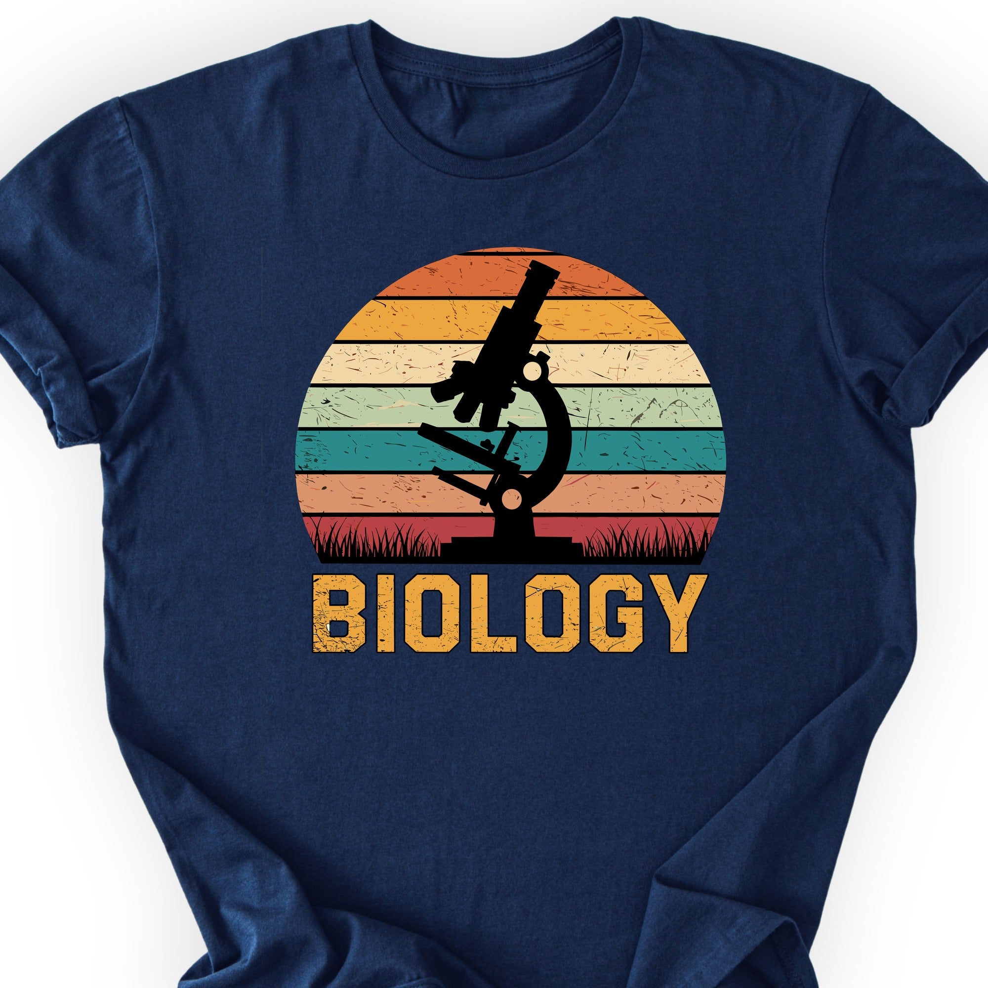Microscope Sunset T-shirt Navy