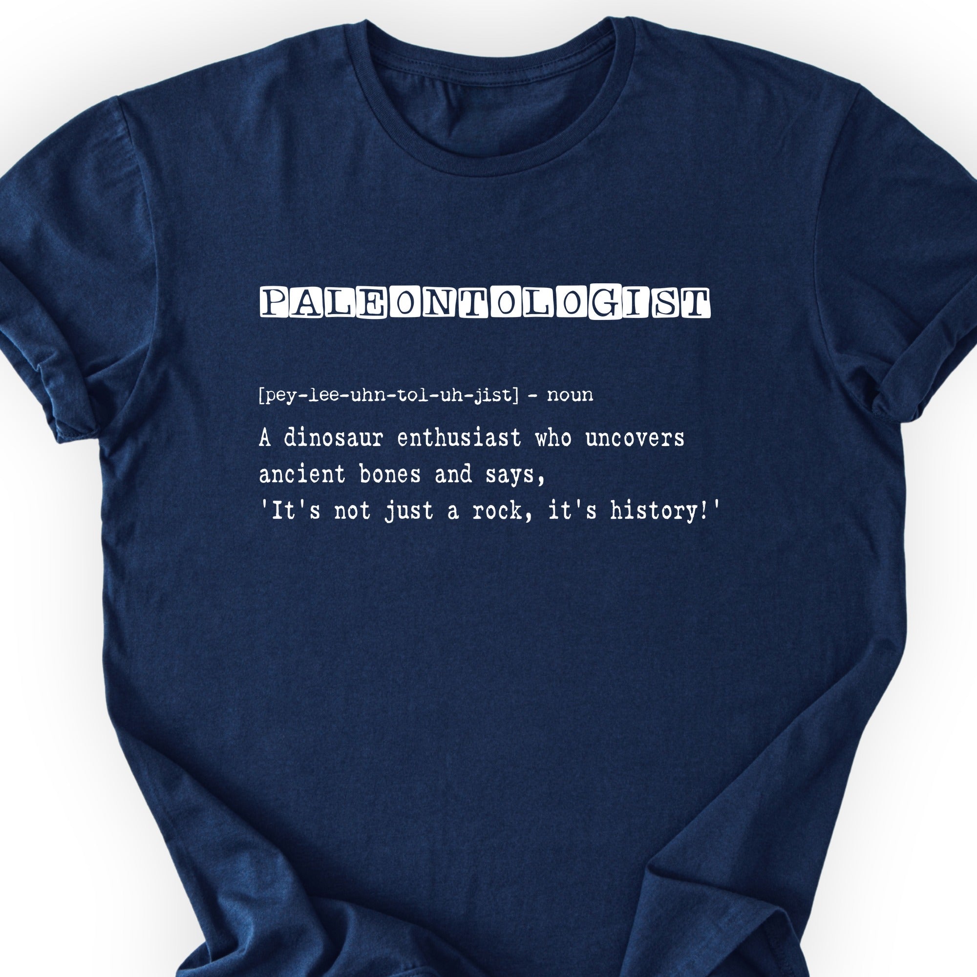 Paleontologist Definition T-shirt Navy