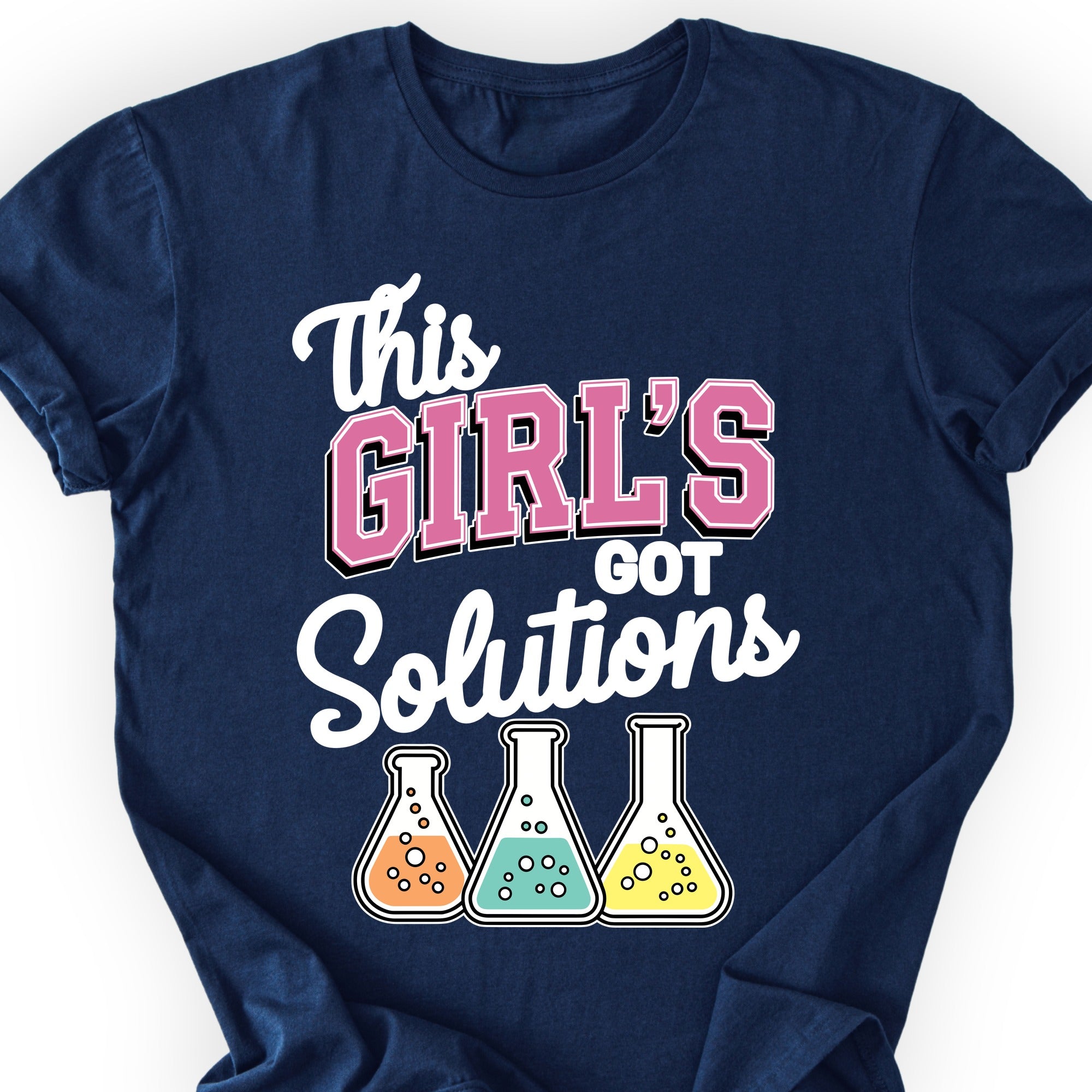 This Girl's Got Solutions T-shirt Navy