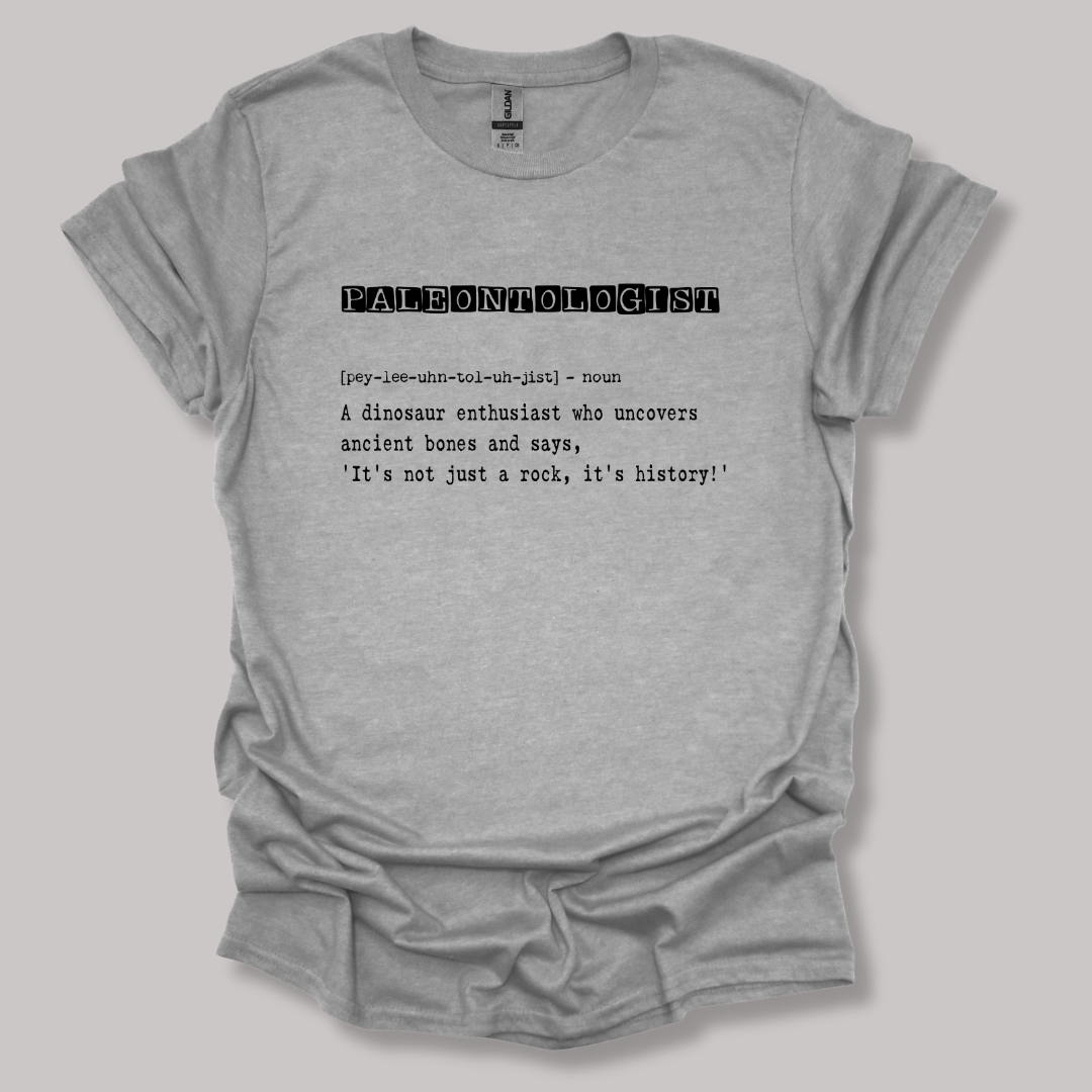 Paleontologist Definition T-shirt Sports Grey / S