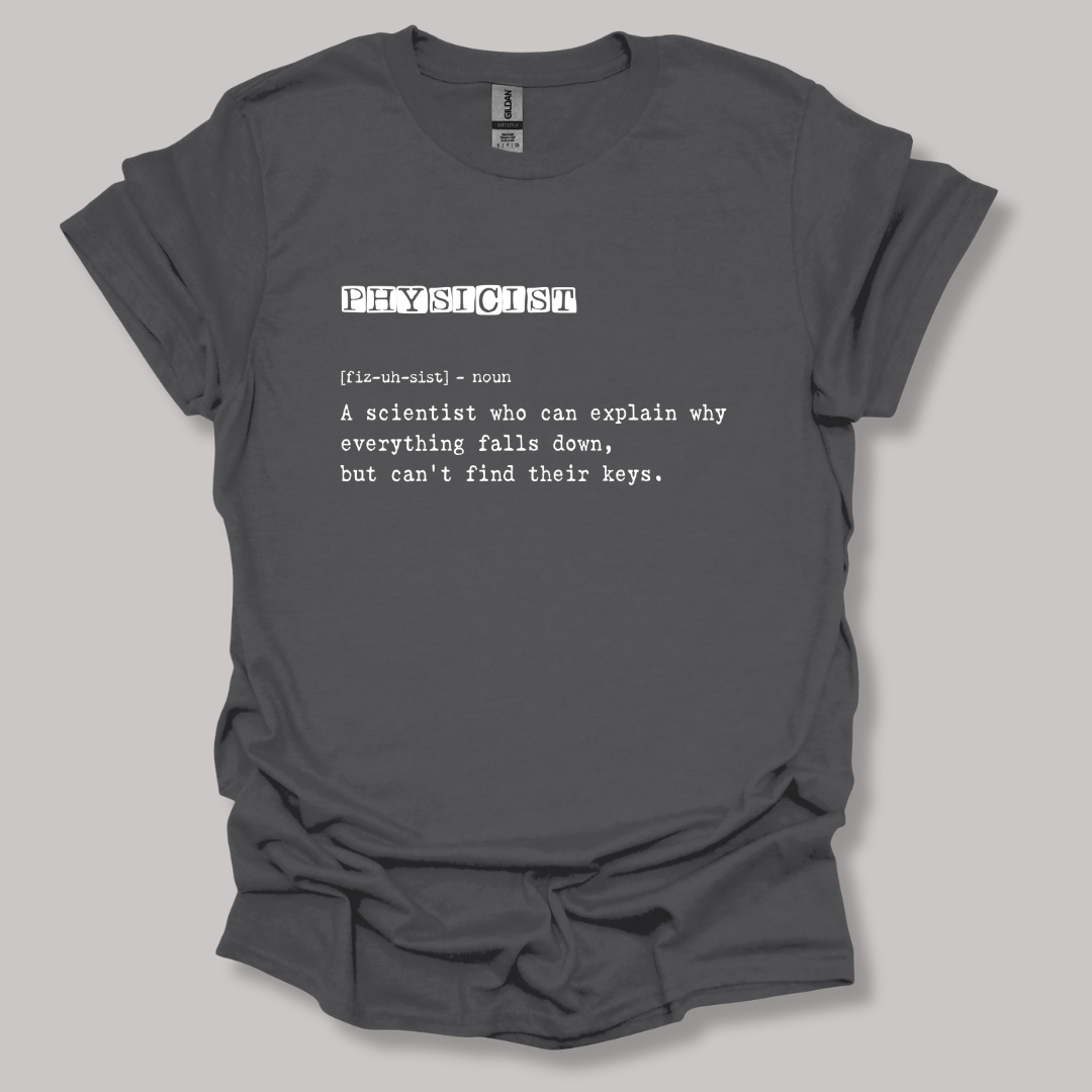 Physicist Definition T-shirt Charcoal / S