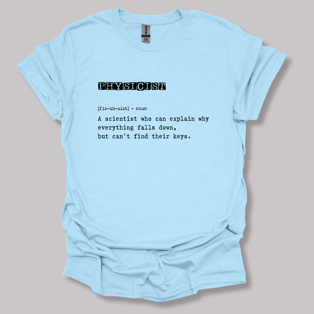 Physicist Definition T-shirt Light Blue / S