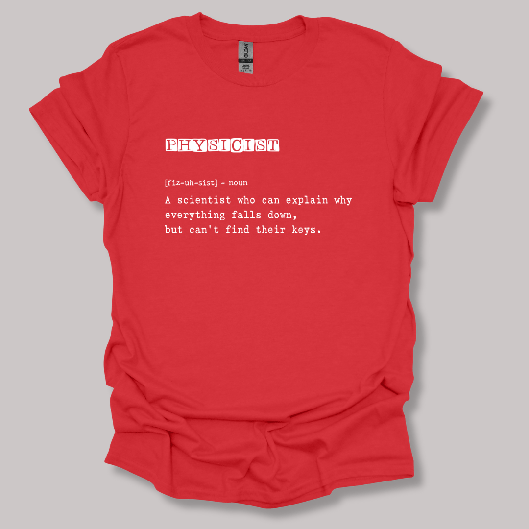 Physicist Definition T-shirt Red / S