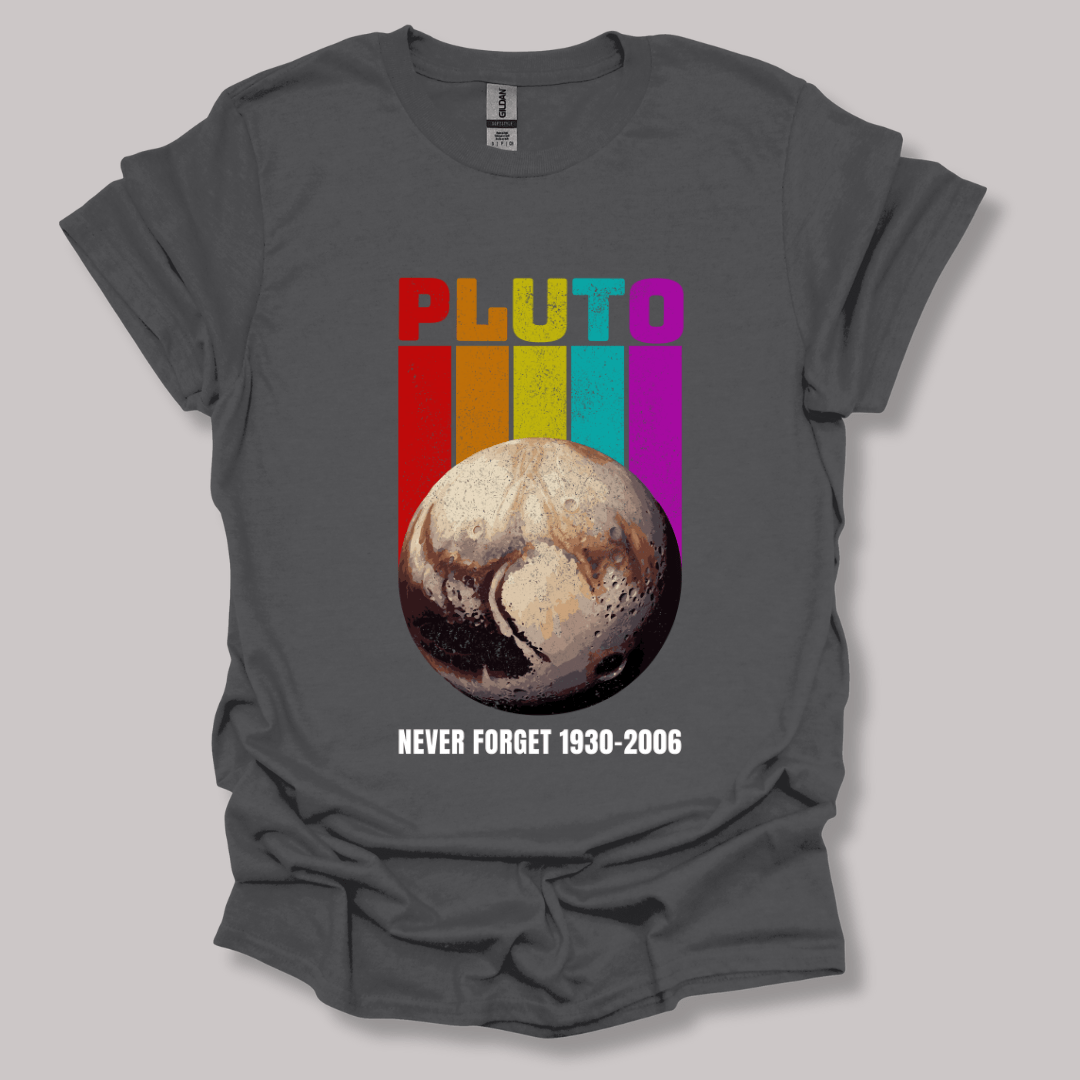 Pluto Never Forget T-shirt Charcoal / S