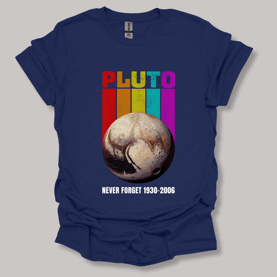 Pluto Never Forget T-shirt Navy / S