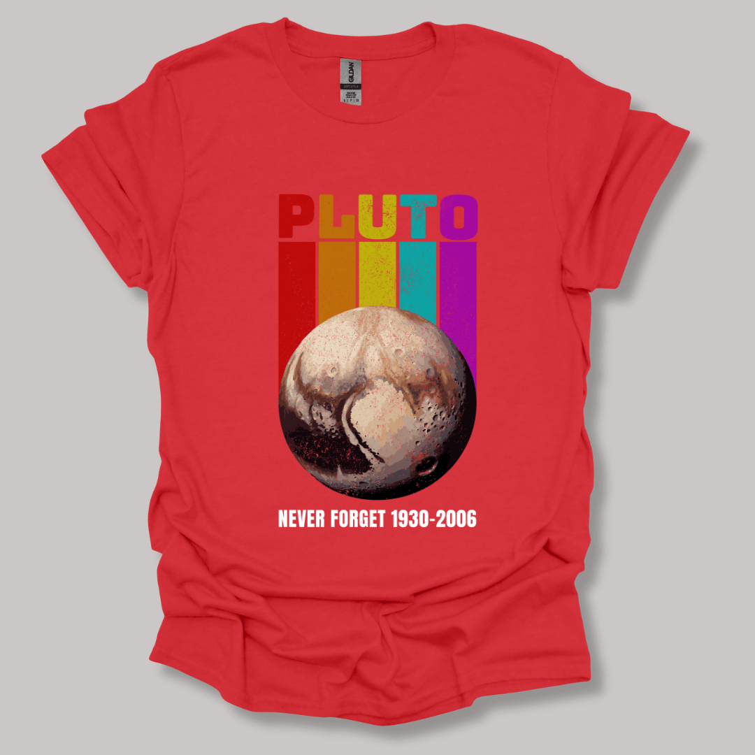 Pluto Never Forget T-shirt Red / S