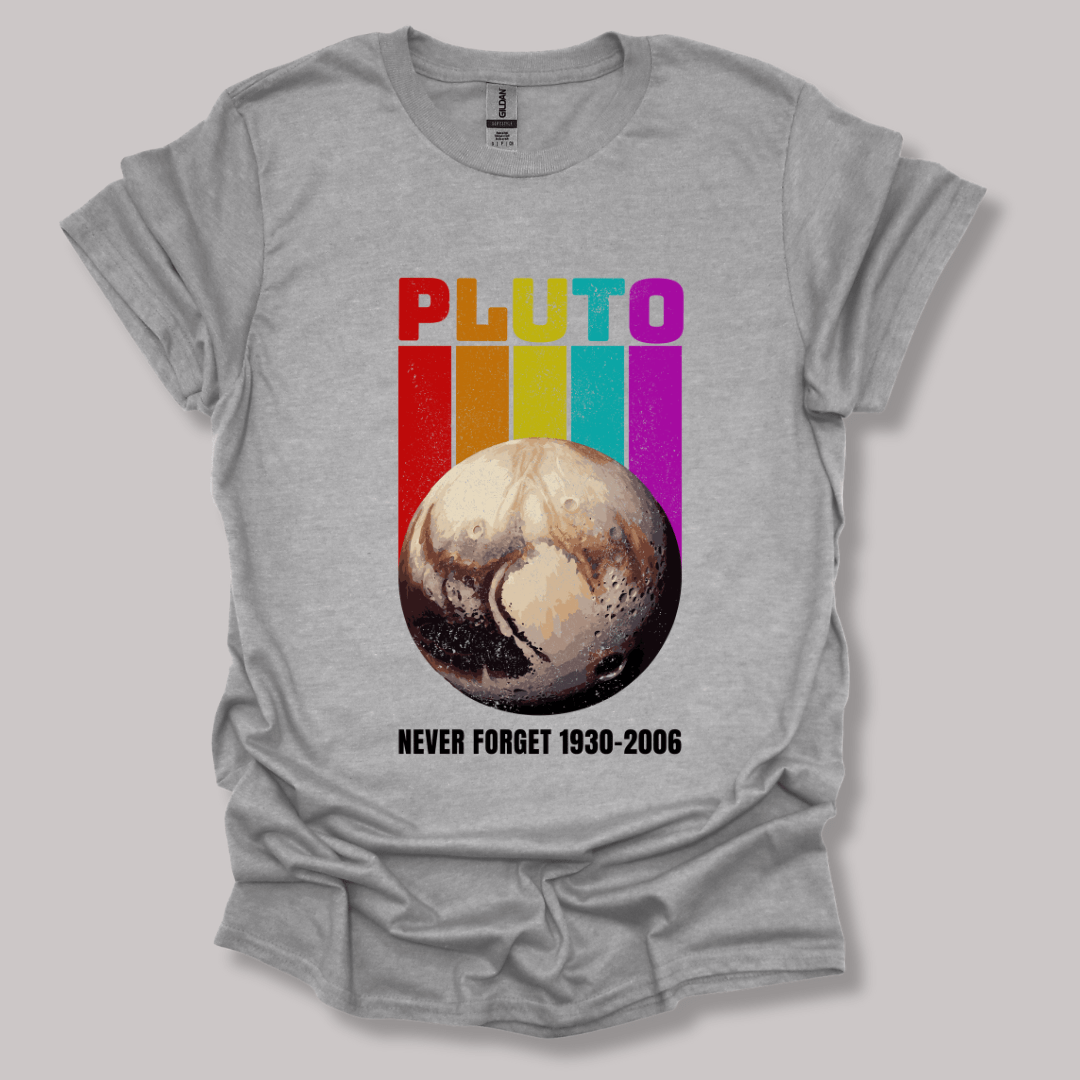 Pluto Never Forget T-shirt Sports Grey / S