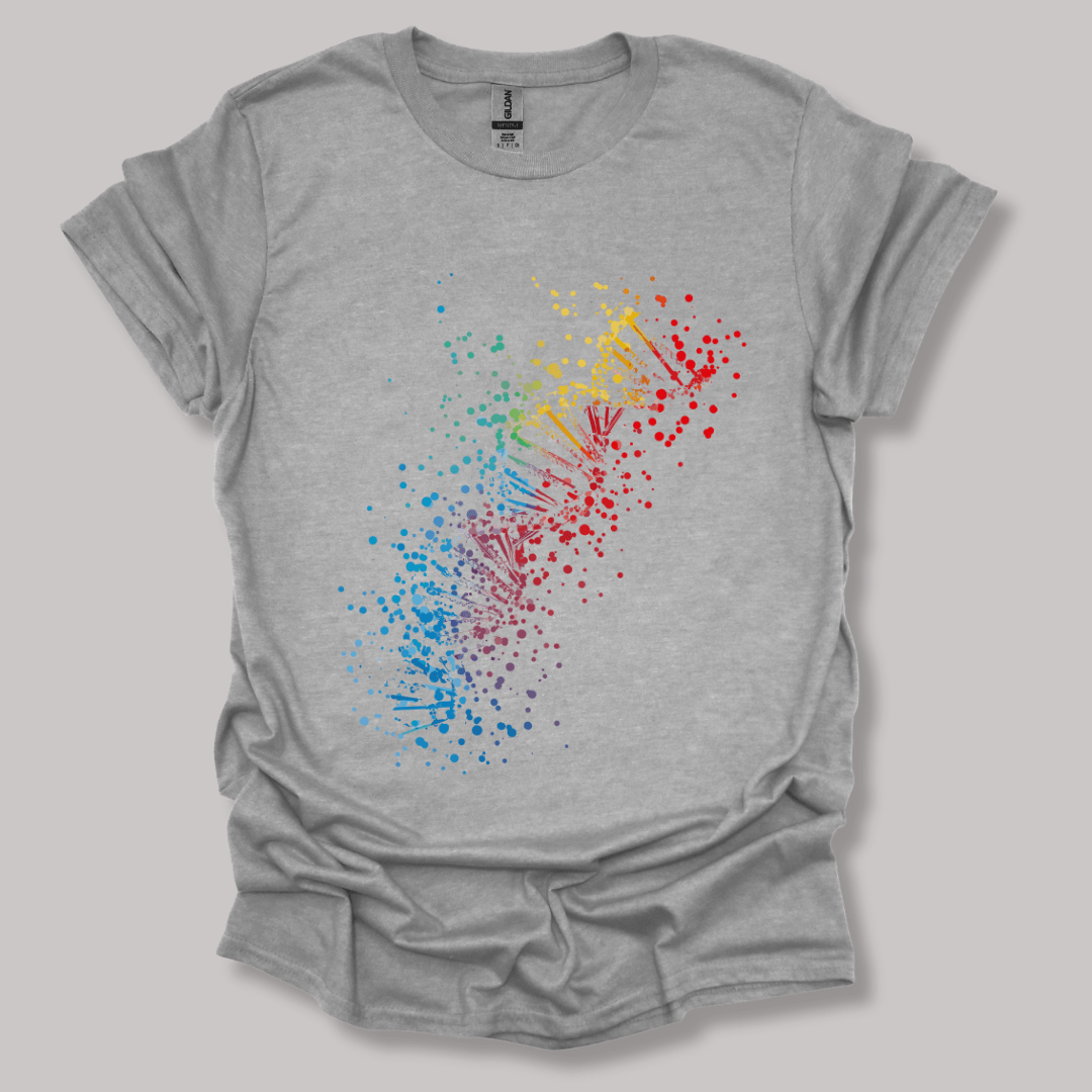 Rainbow DNA T-Shirt Sports Grey / S