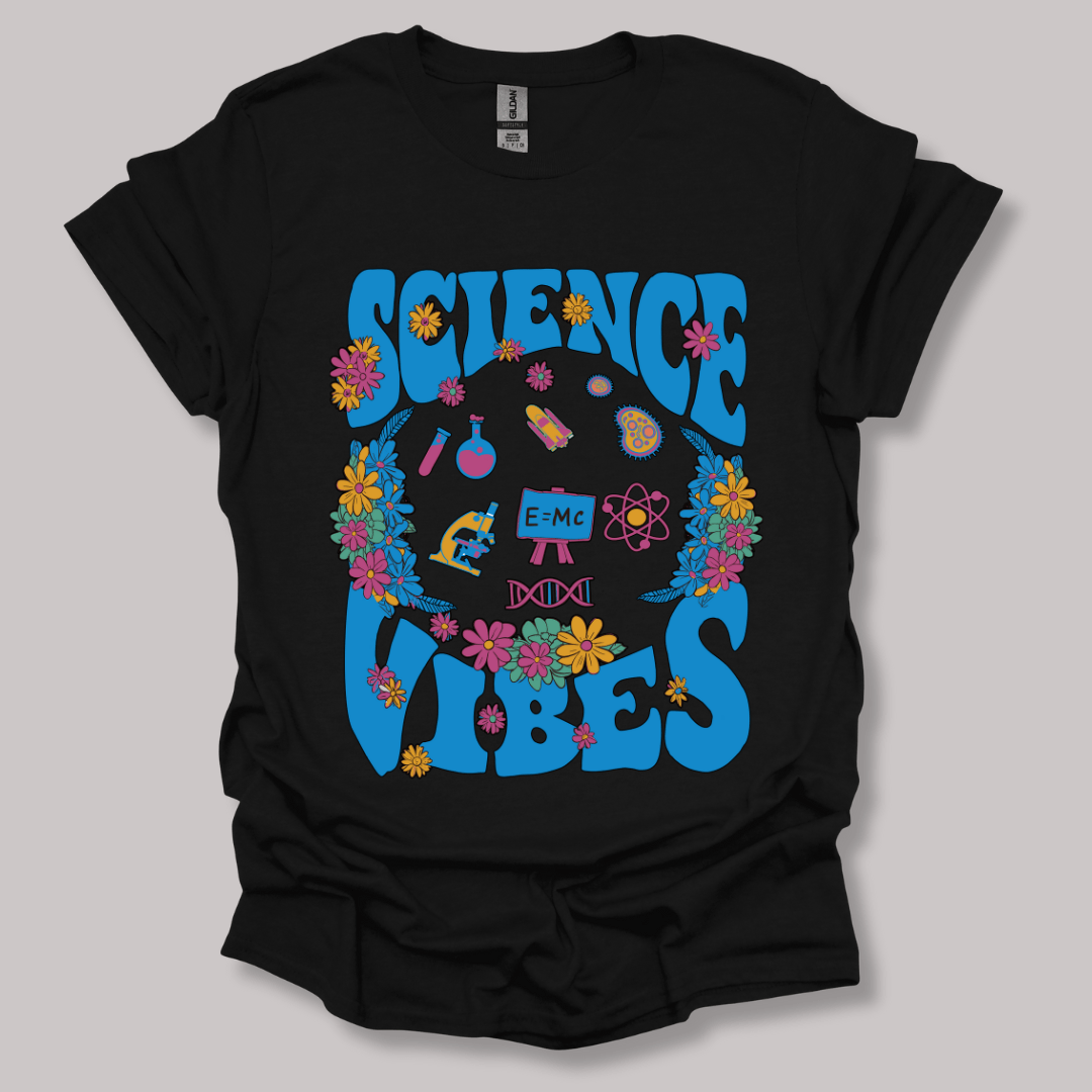 Retro Science Vibes T-shirt Black / S