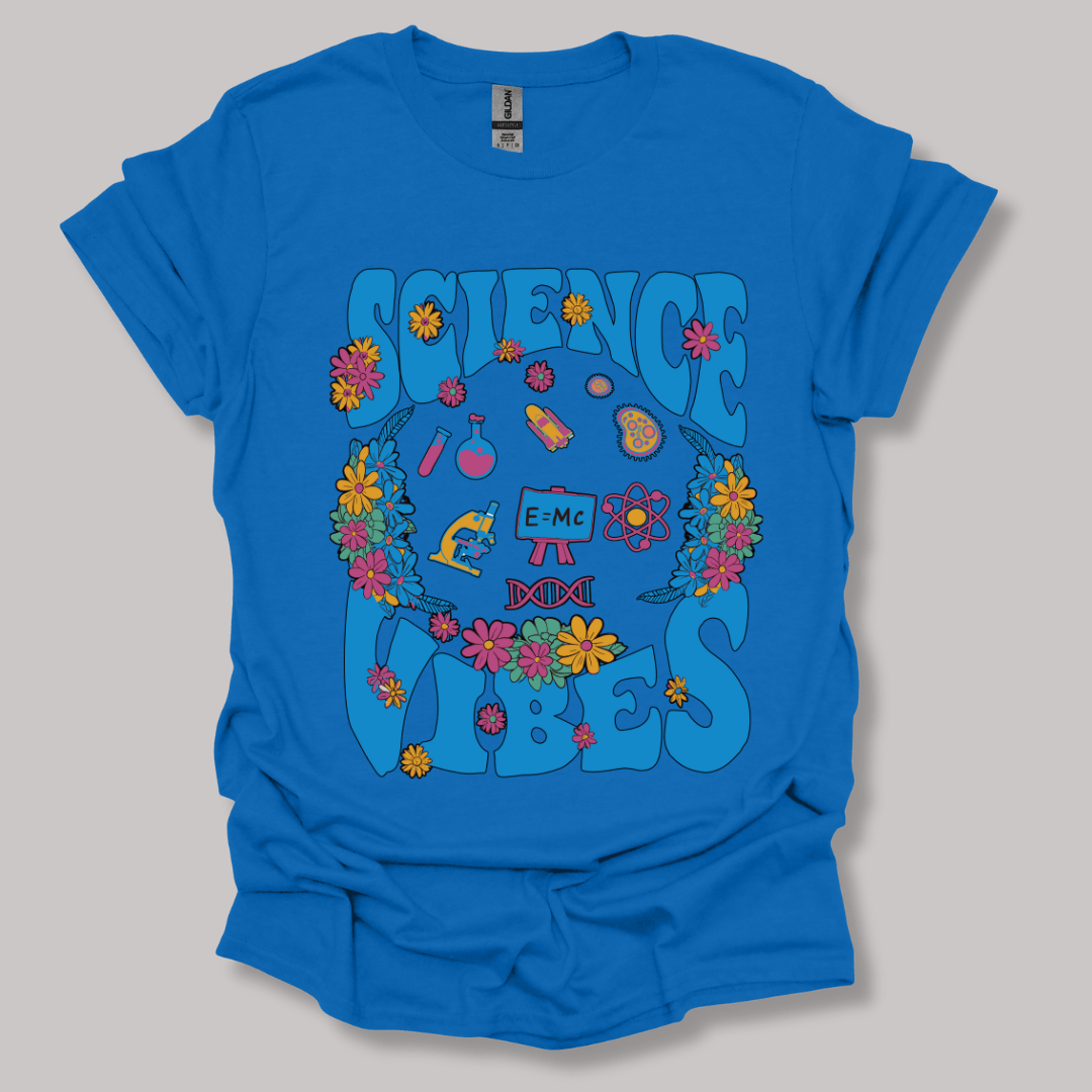 Retro Science Vibes T-shirt Royal / S