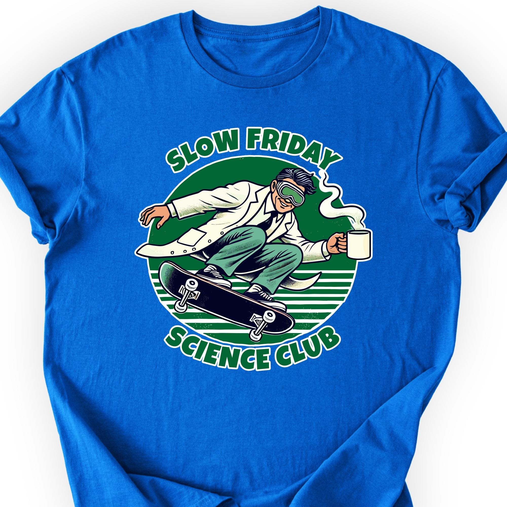 Slow Friday Science Club T-shirt Royal