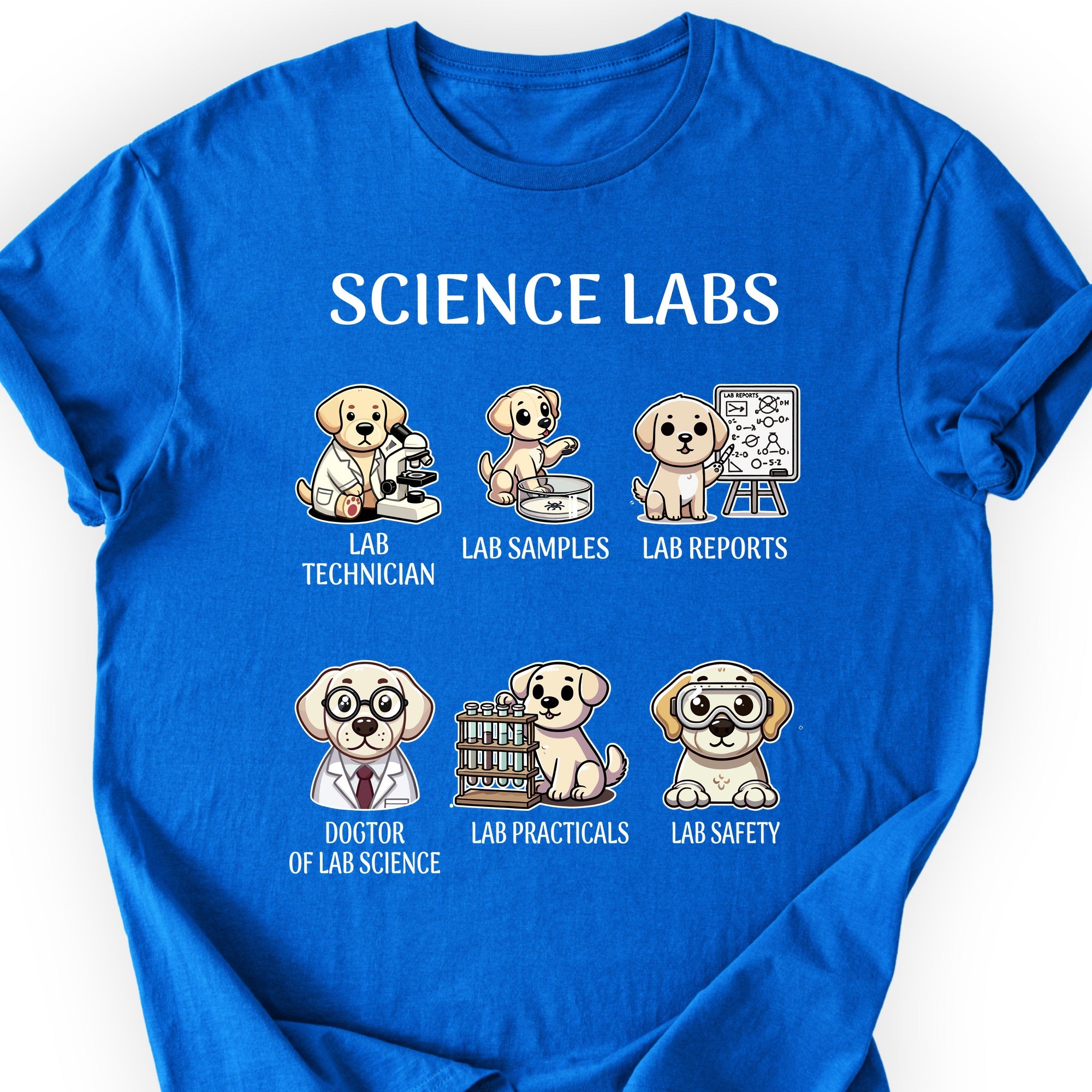 Lab Research Dogs T-Shirt Royal