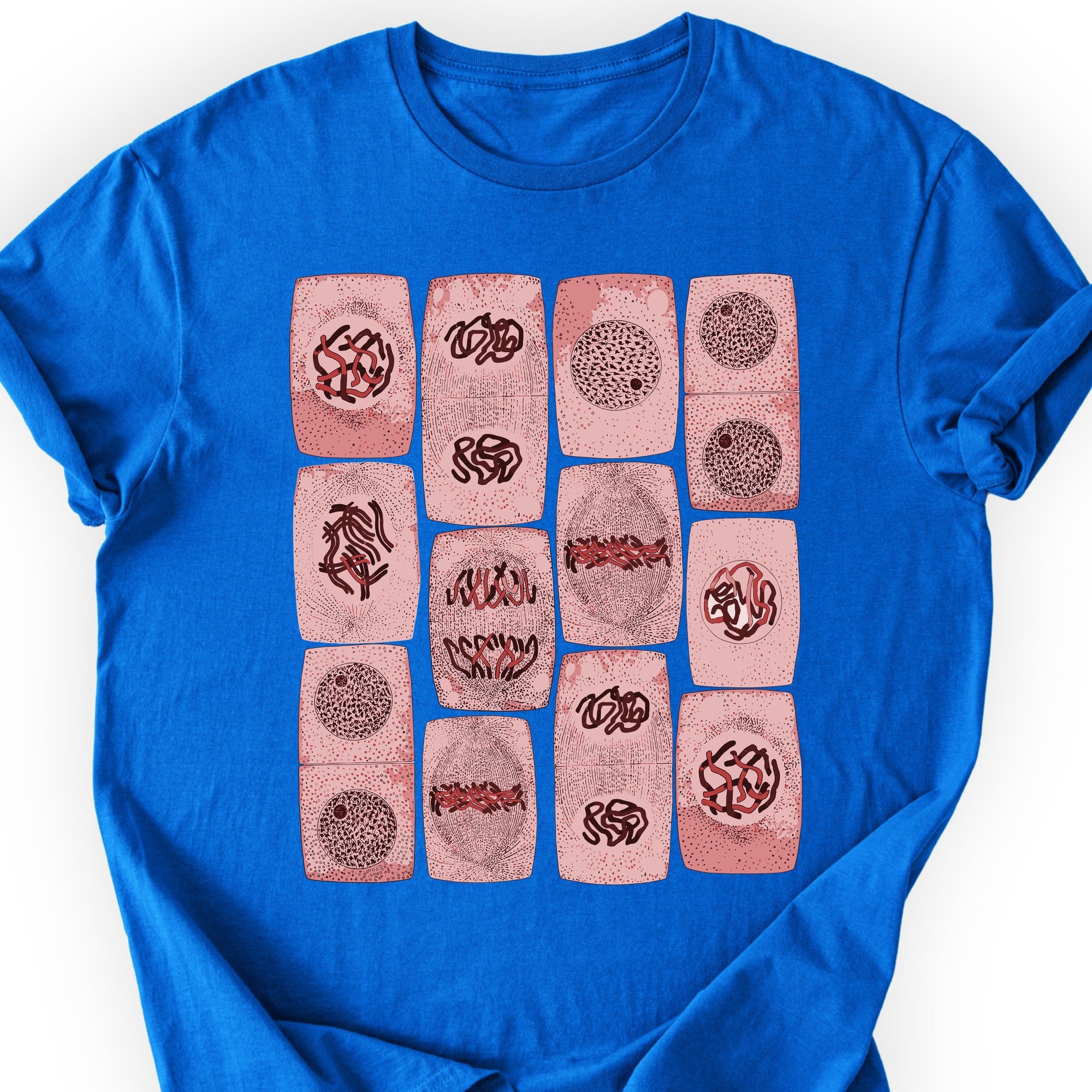 Mitosis pattern T-shirt Royal