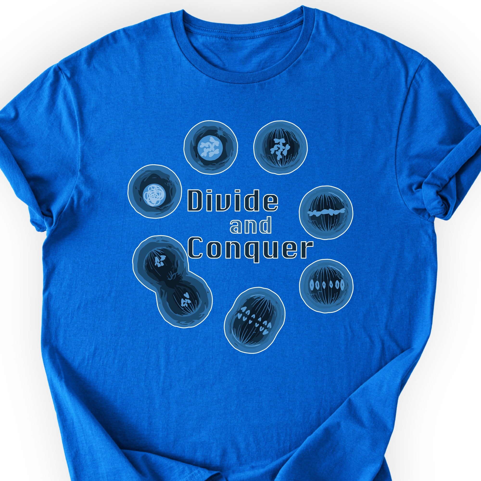 Mitosis Divide and Conquer T-shirt Royal