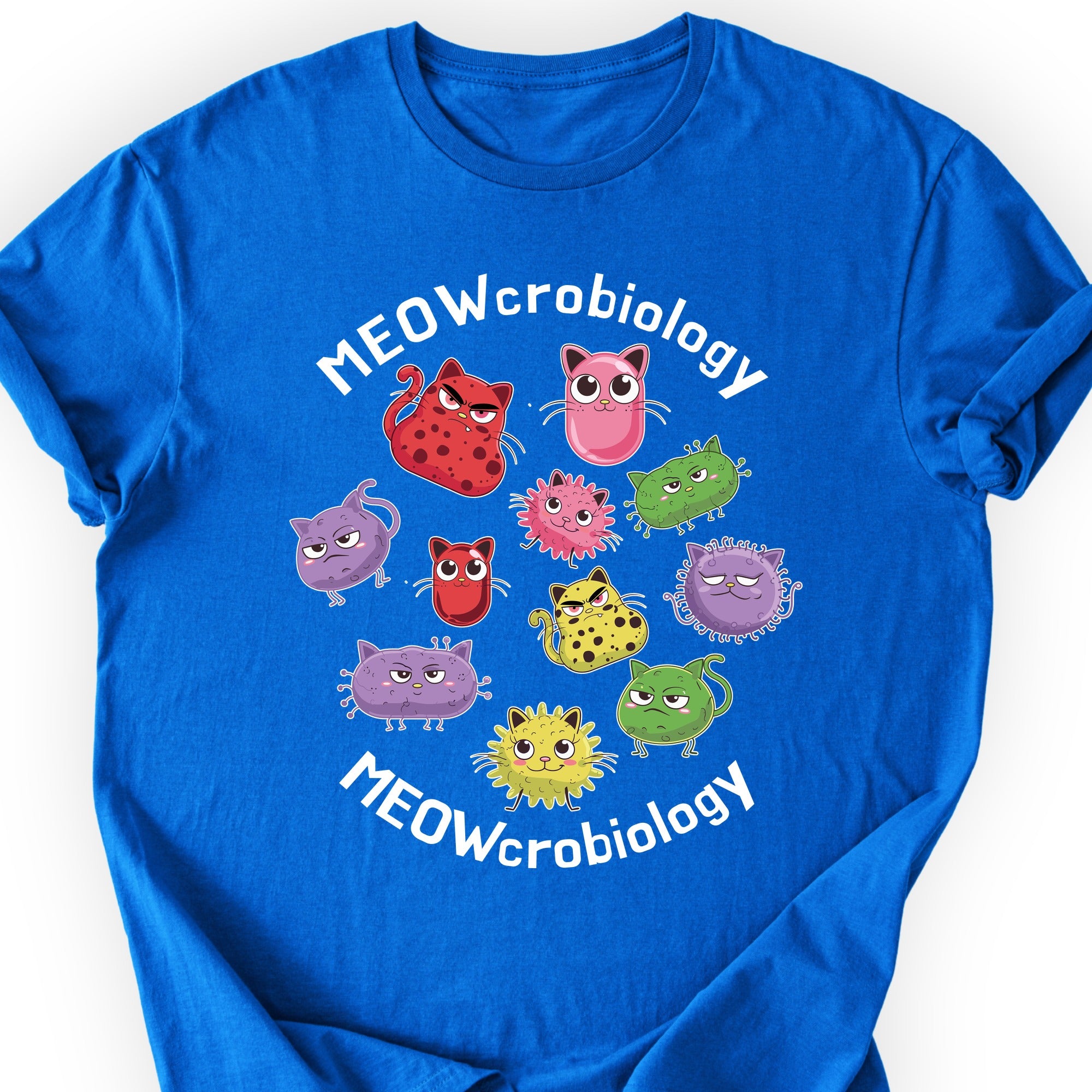 Meowcrobiology  T-shirt Royal