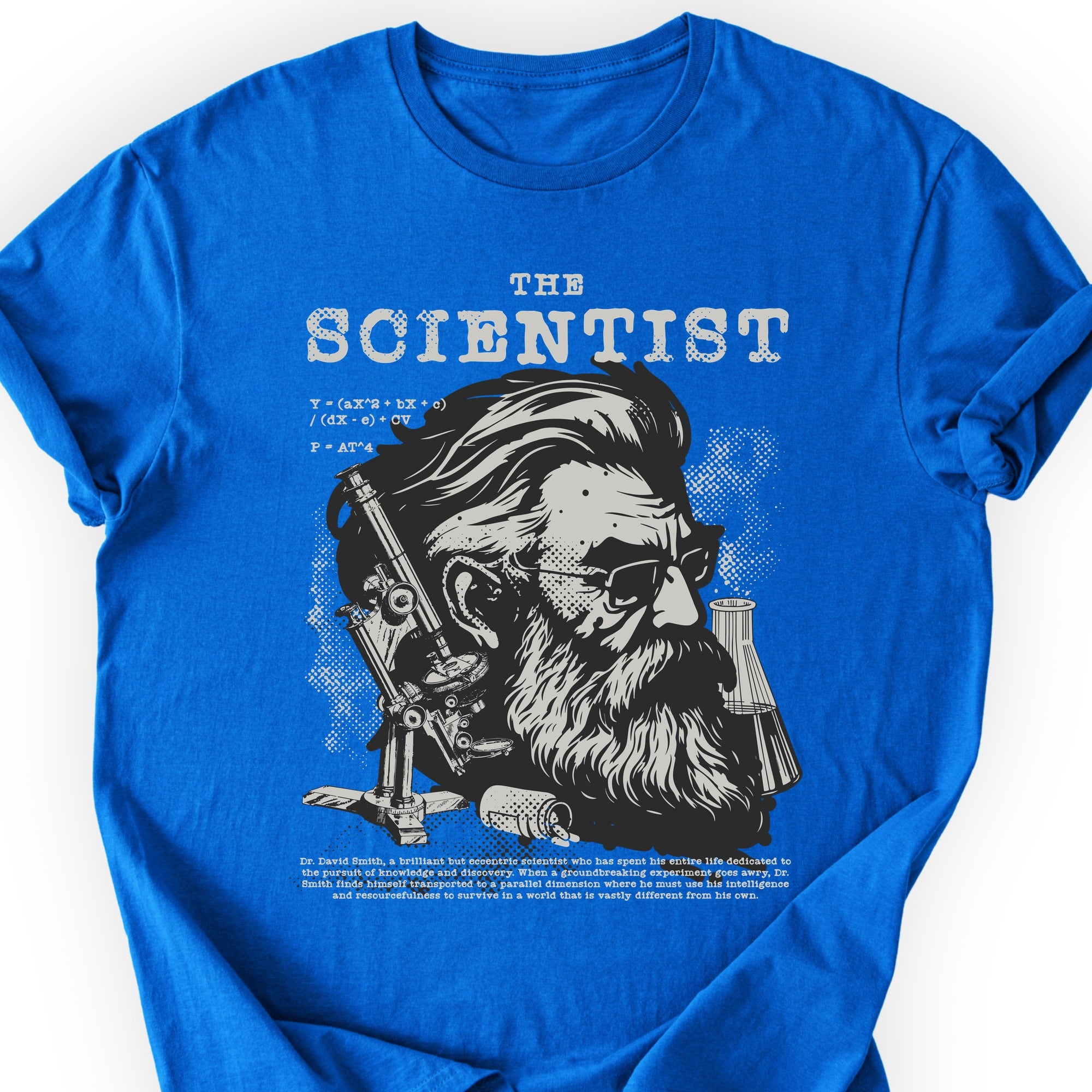 The Scientist Portrait T-Shirt Royal