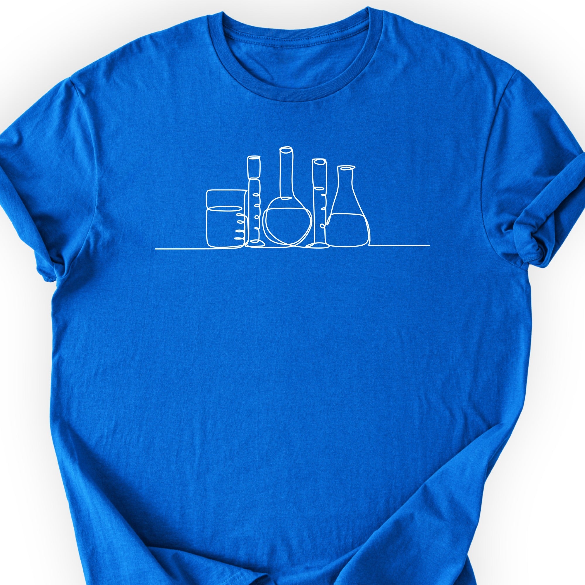 Glassware One Line Art T-shirt Royal