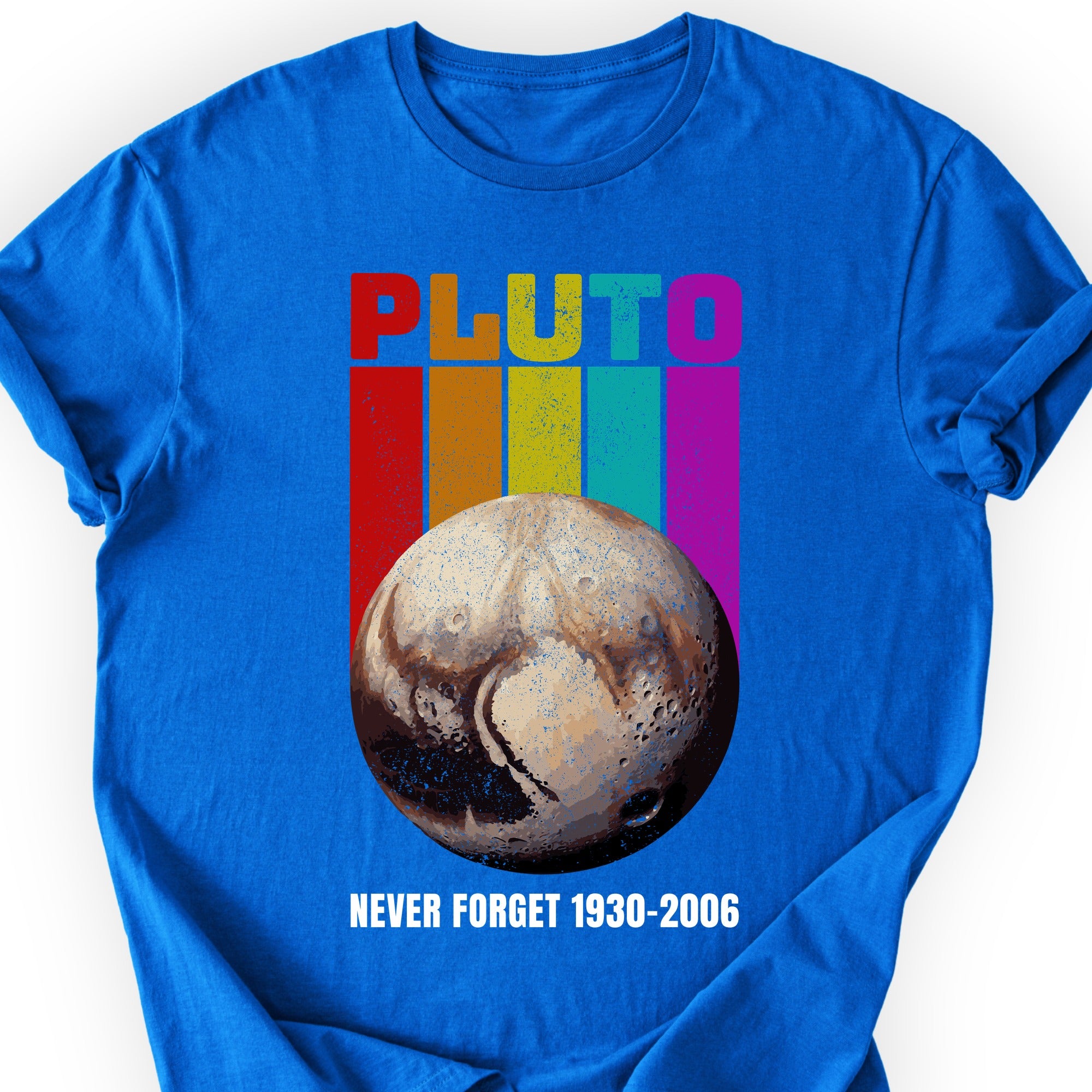 Pluto Never Forget T-shirt Royal