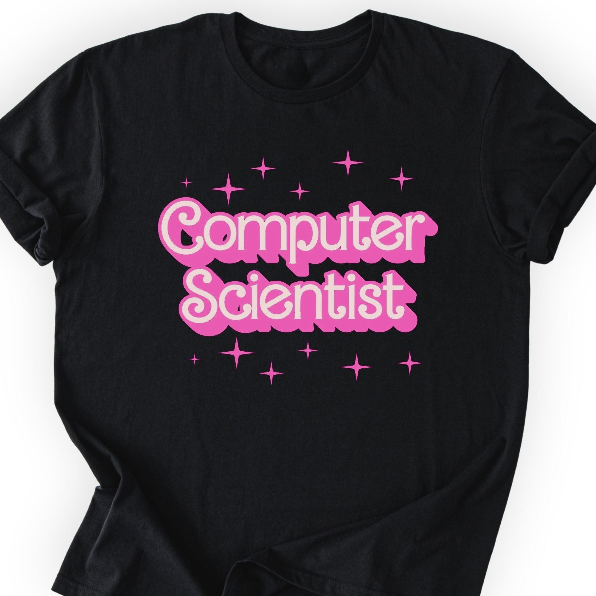 Computer Scientist Pink Doll T-shirt — Scientist Apparel