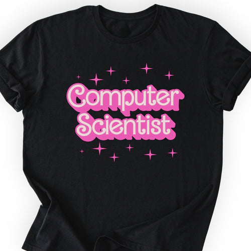Computer Scientist Pink Doll T-shirt — Scientist Apparel