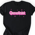 Geneticist Pink Doll T-shirt Black