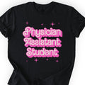 Physician Assistant Student Pink Doll T-shirt Black