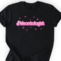 Paleontologist Pink Doll T-shirt Black
