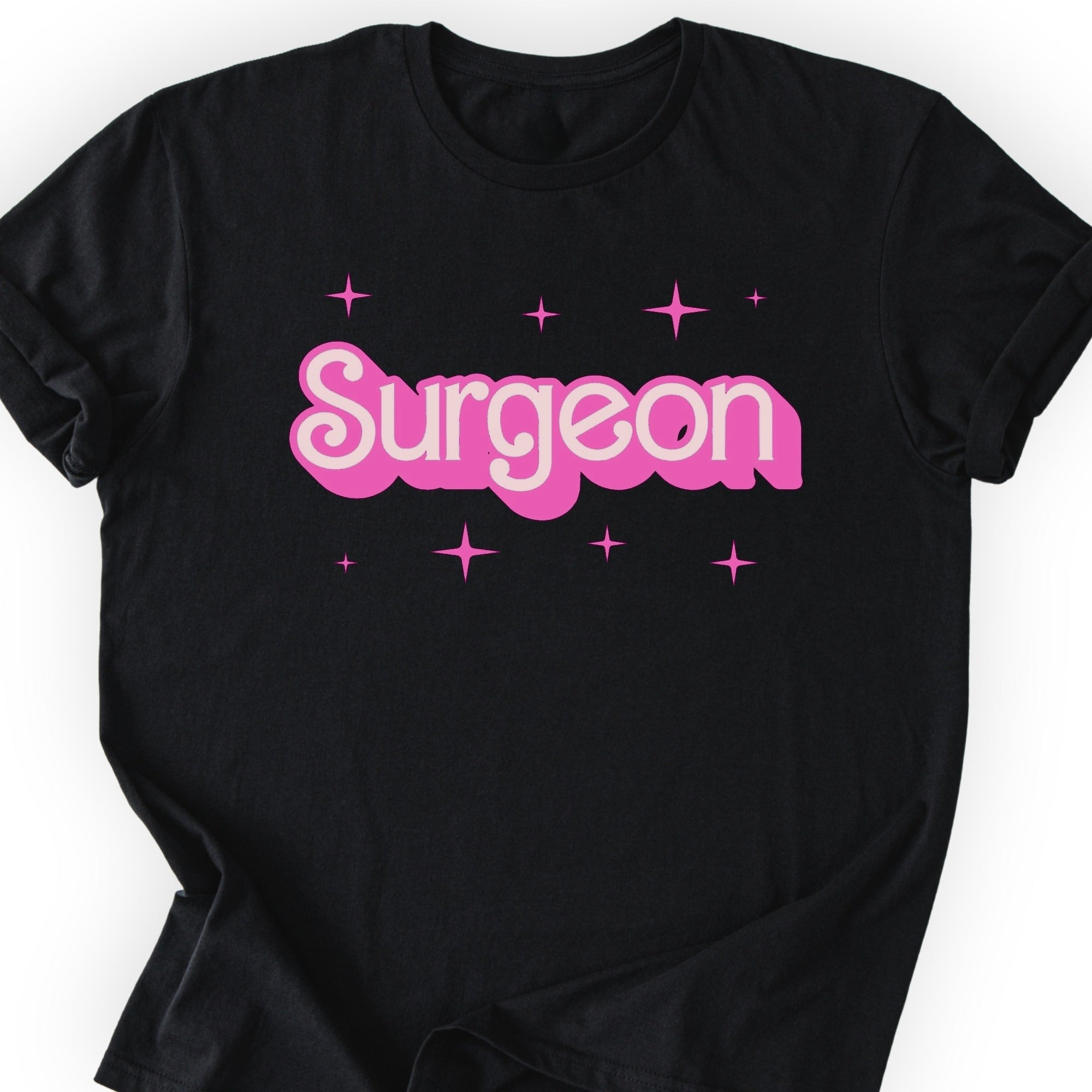 Surgeon Pink Doll T-shirt Black