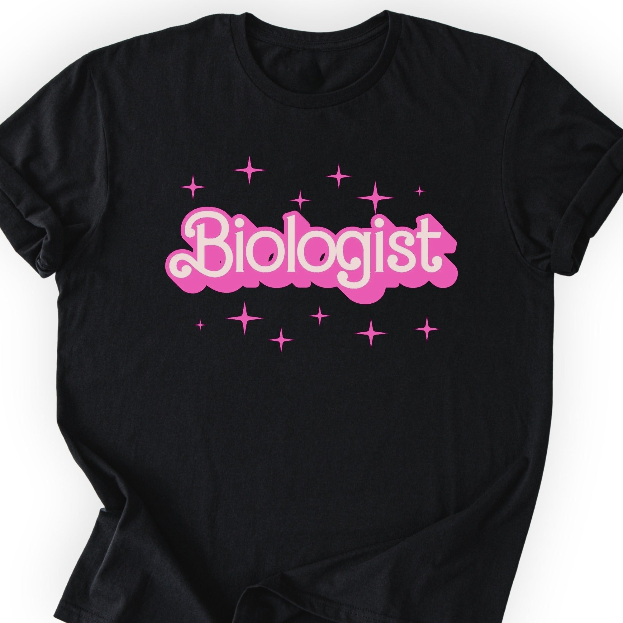 Biologist Pink Doll T-shirt — Scientist Apparel