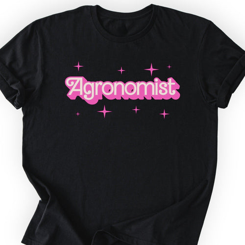 Agronomist Pink Doll T-shirt Black