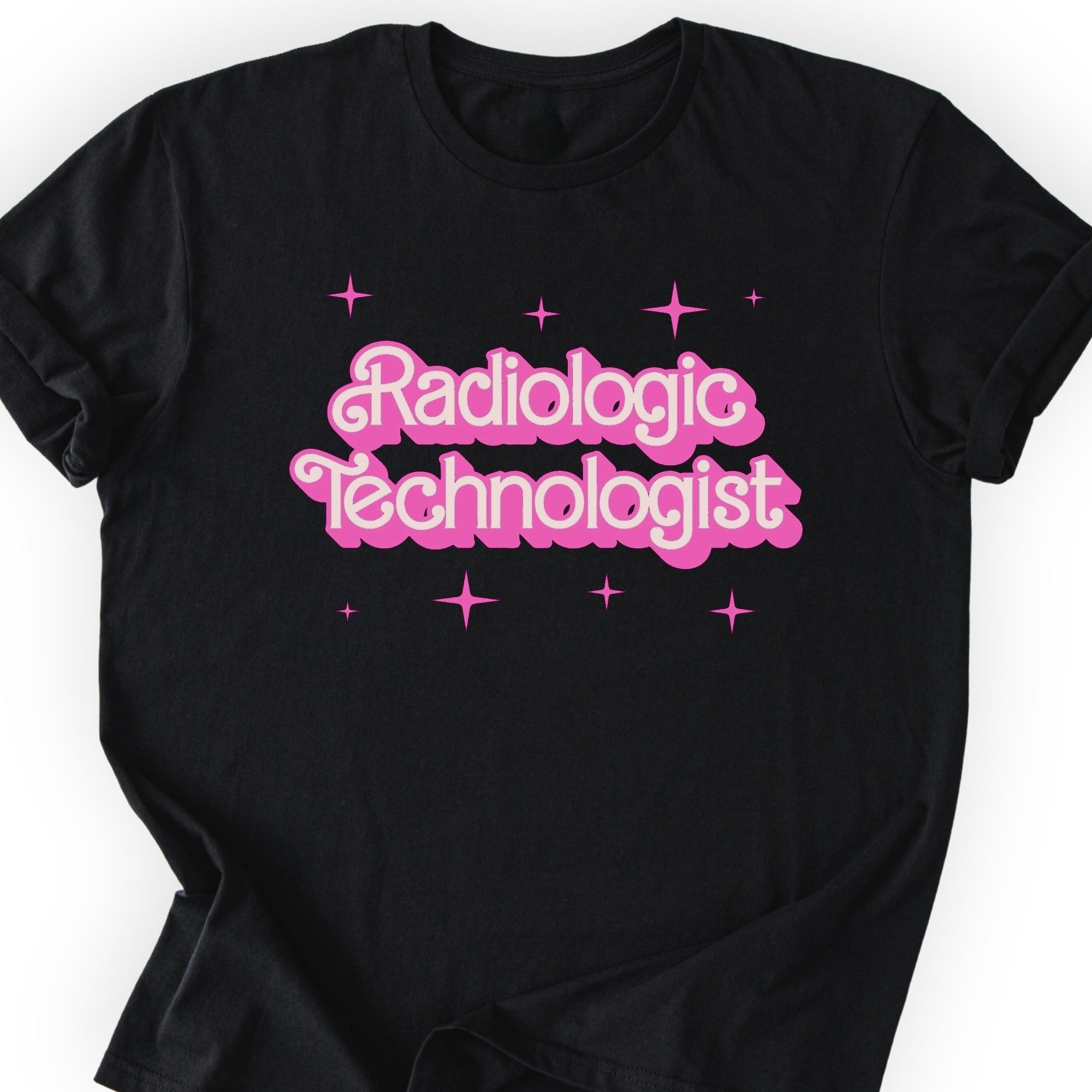 Radiologic Technologist Pink Doll T-shirt Black