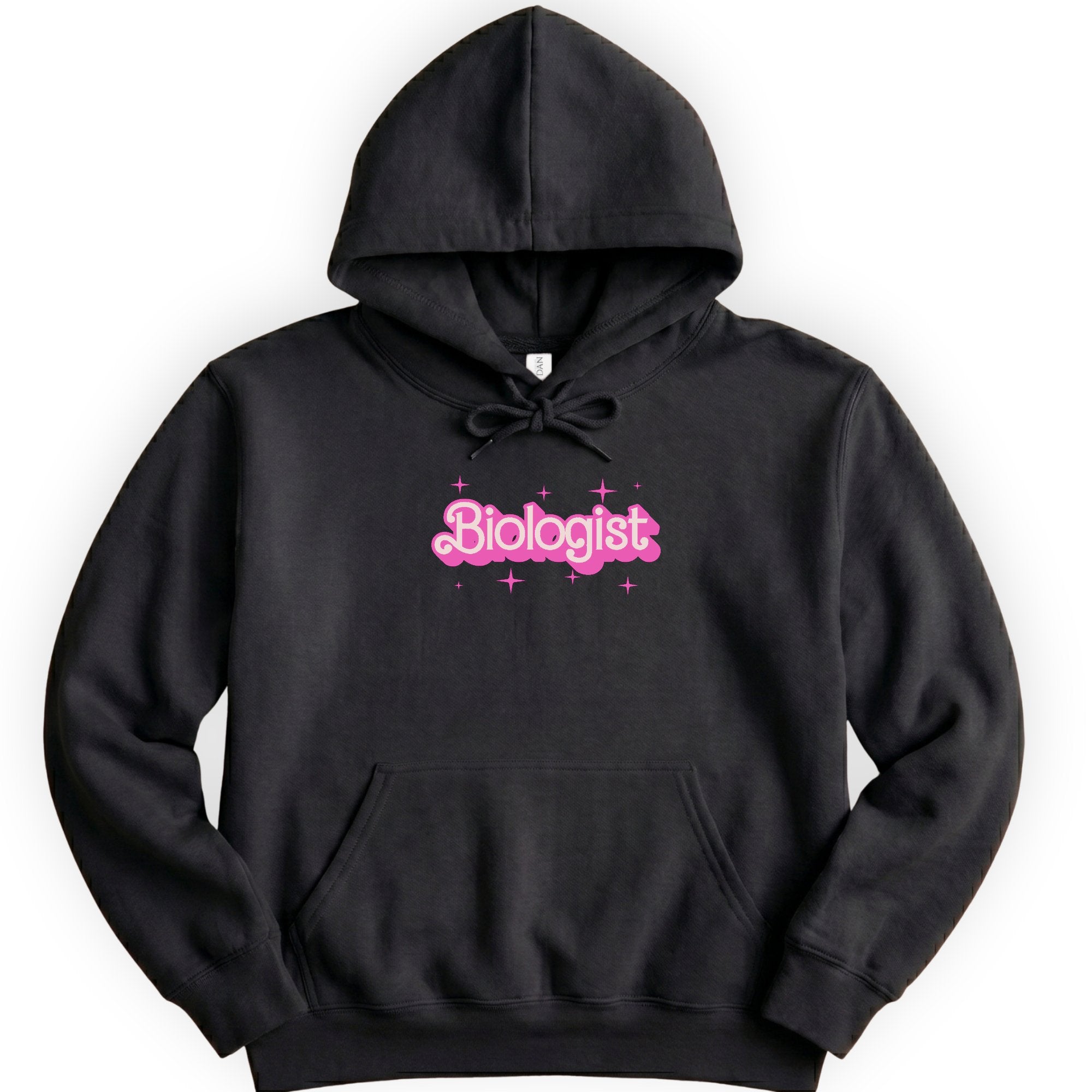 Biologist Pink Doll hoodie — Black