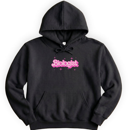 Biologist Pink Doll hoodie — Black