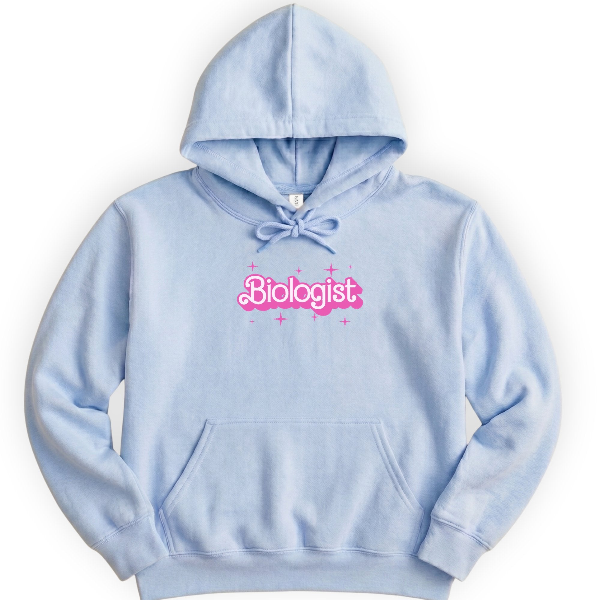 Biologist Pink Doll hoodie — Light Blue