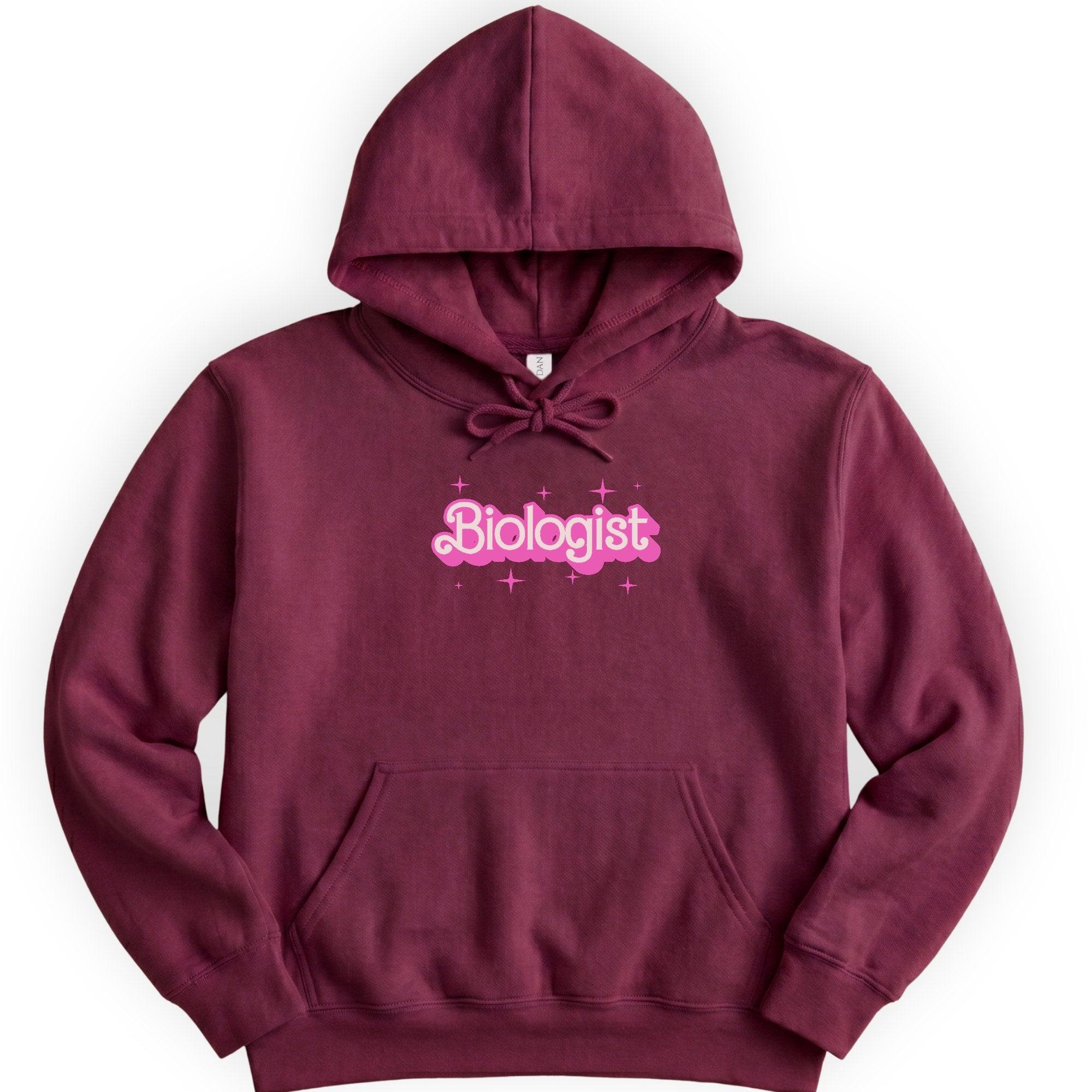 Biologist Pink Doll hoodie — Maroon