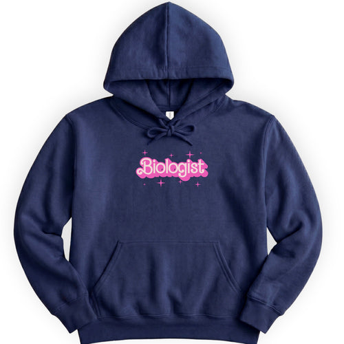 Biologist Pink Doll hoodie — Navy