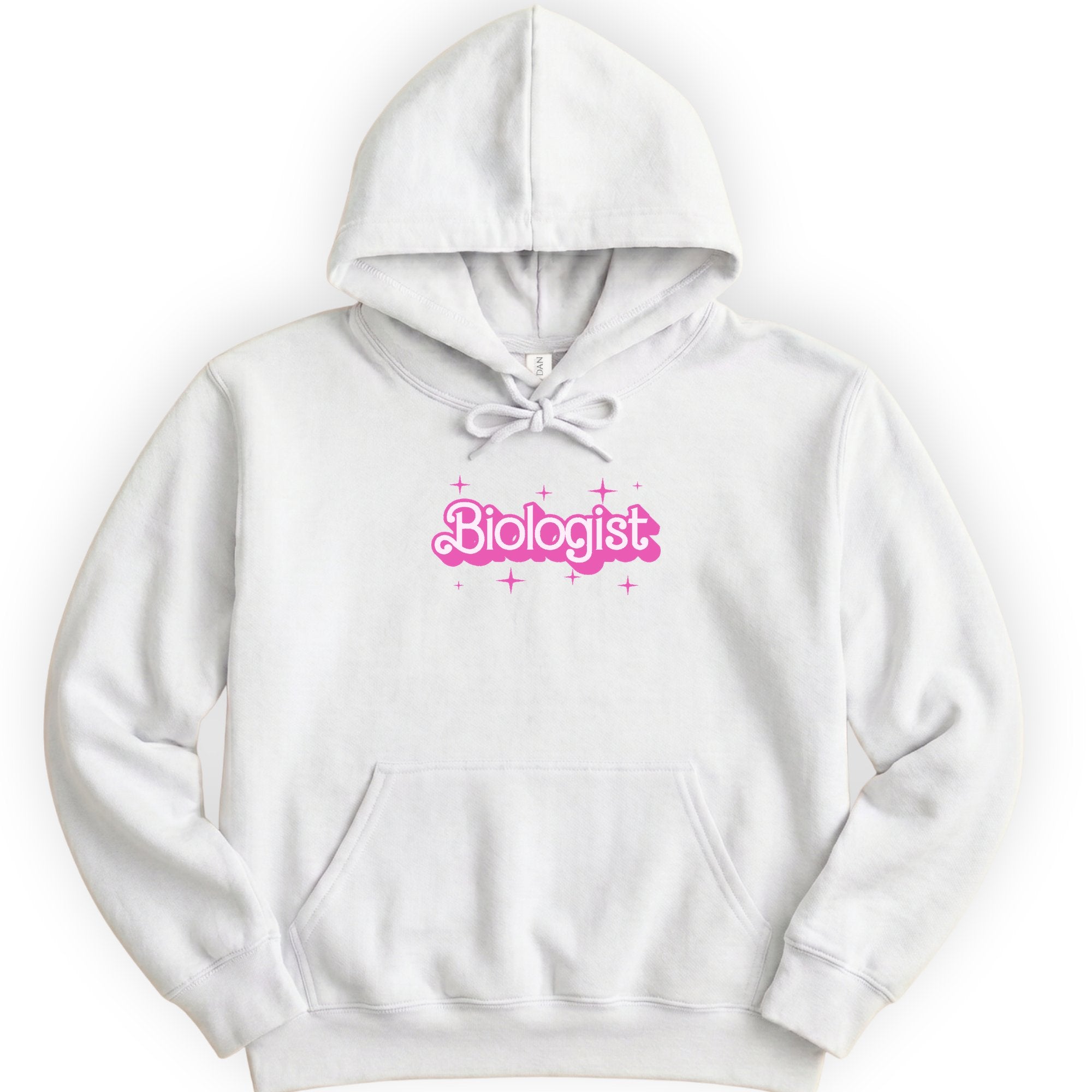 Biologist Pink Doll hoodie — White