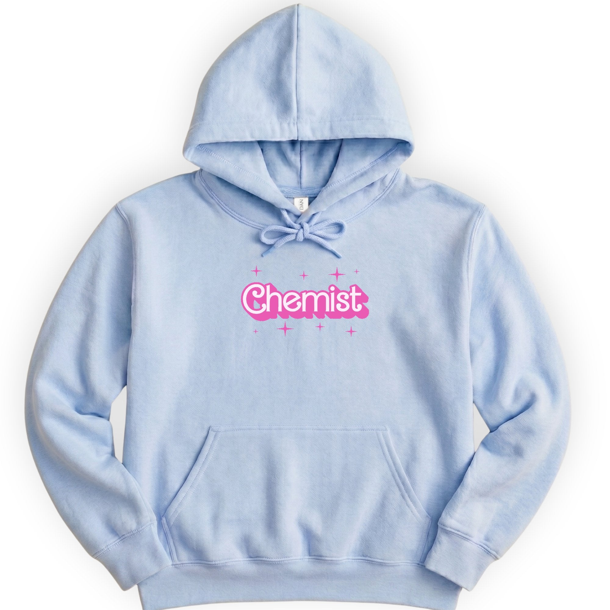 Chemist Pink Doll hoodie — Light Blue
