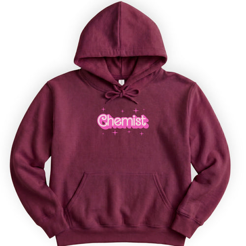 Chemist Pink Doll hoodie — Maroon
