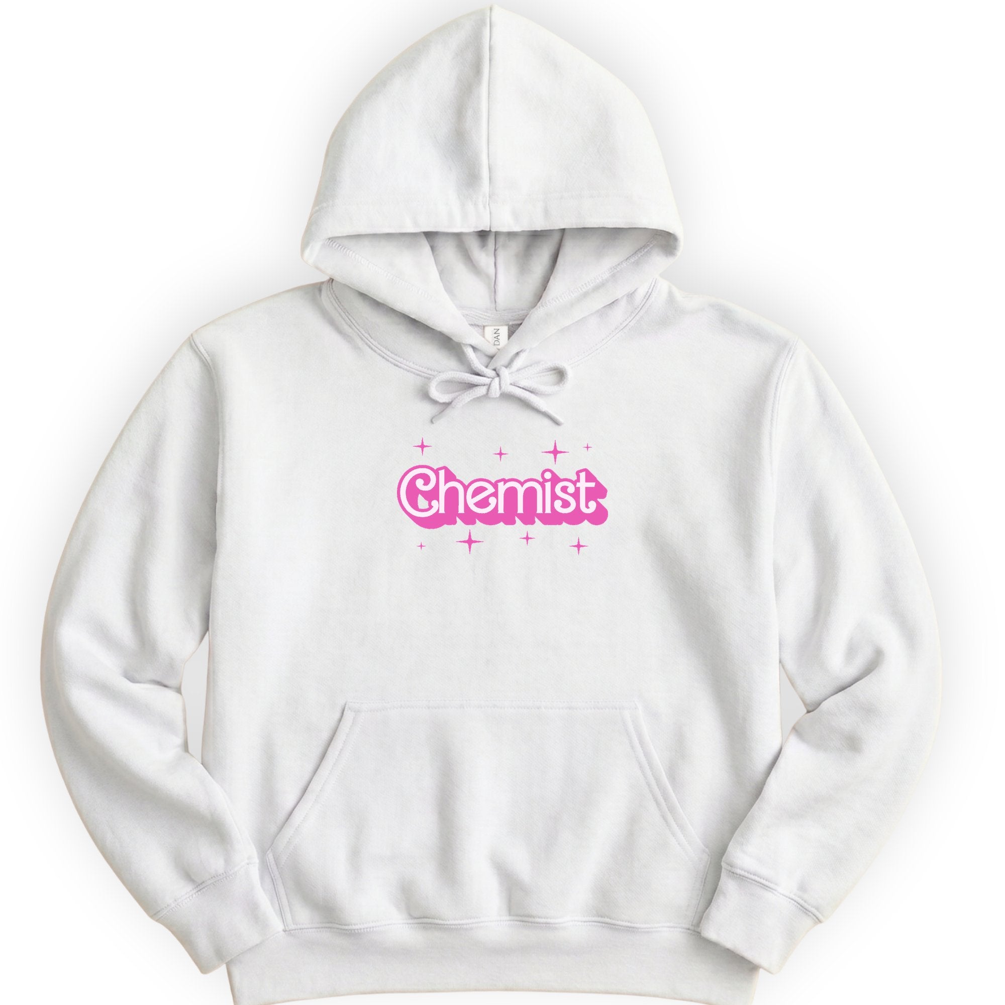 Chemist Pink Doll hoodie — White