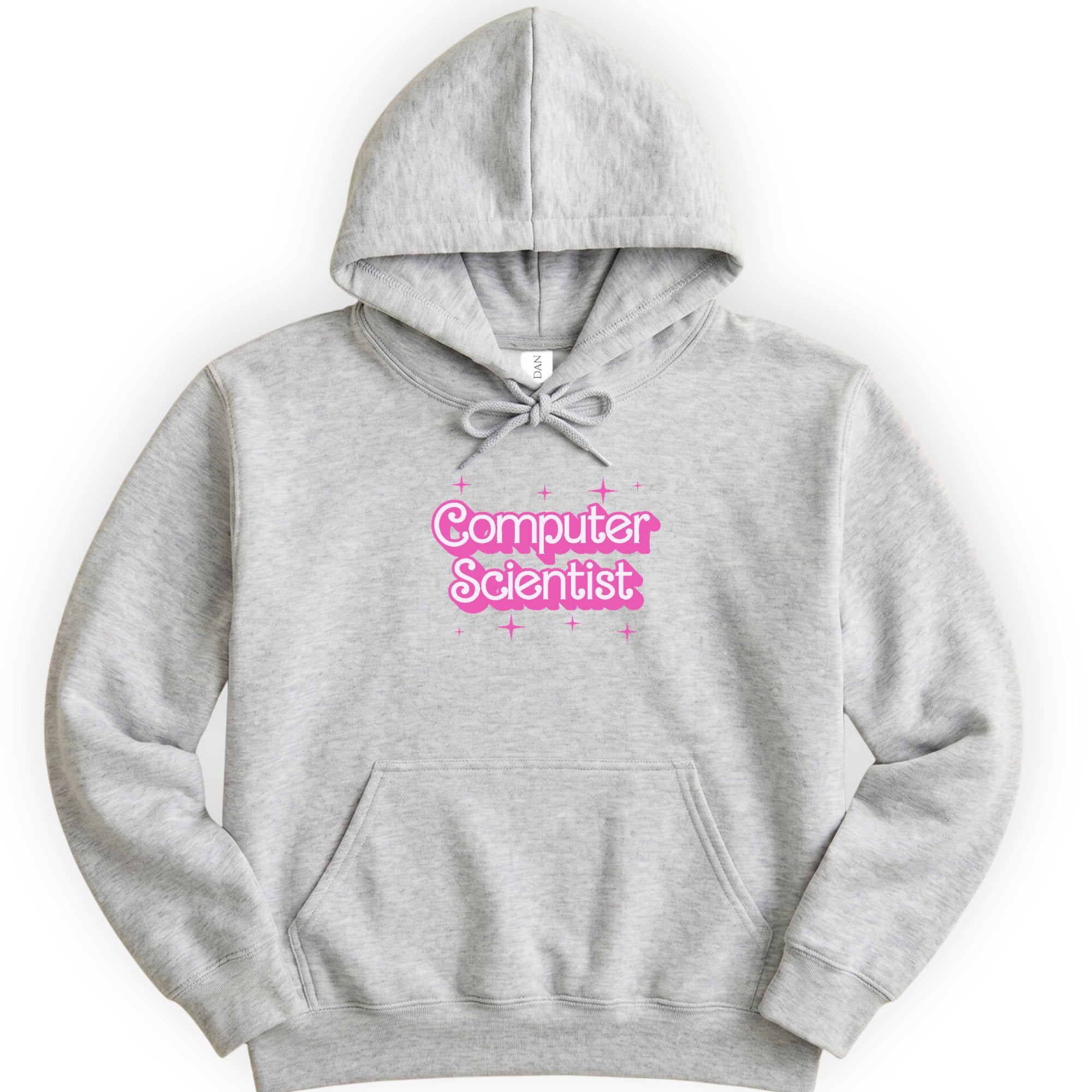 Computer Scientist Pink Doll hoodie — Ash