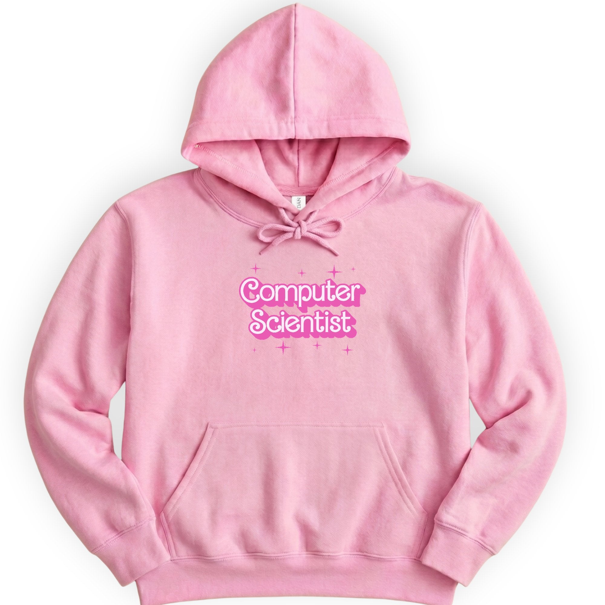 Computer Scientist Pink Doll hoodie — Light Pink