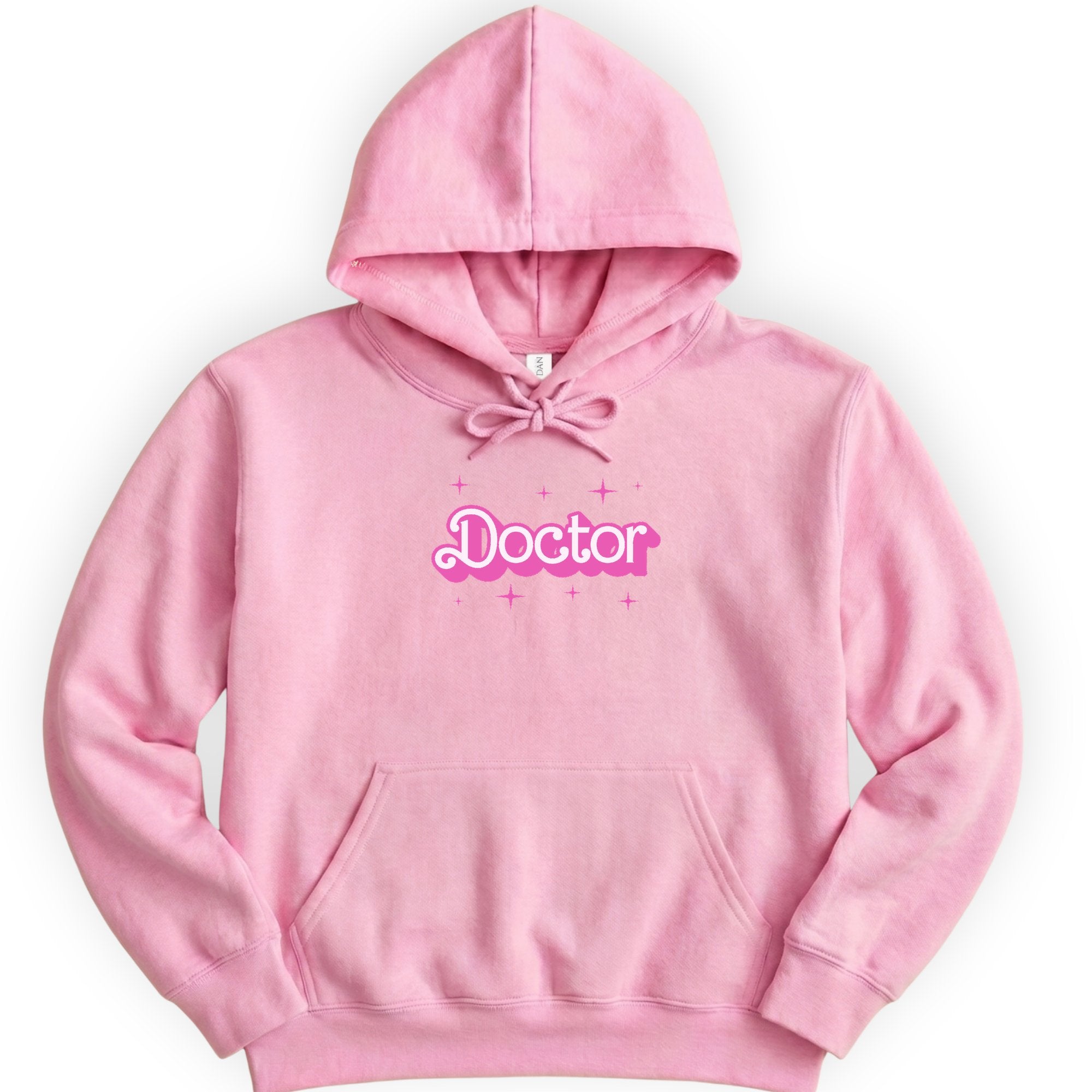 Doctor Pink Doll hoodie — Light Pink