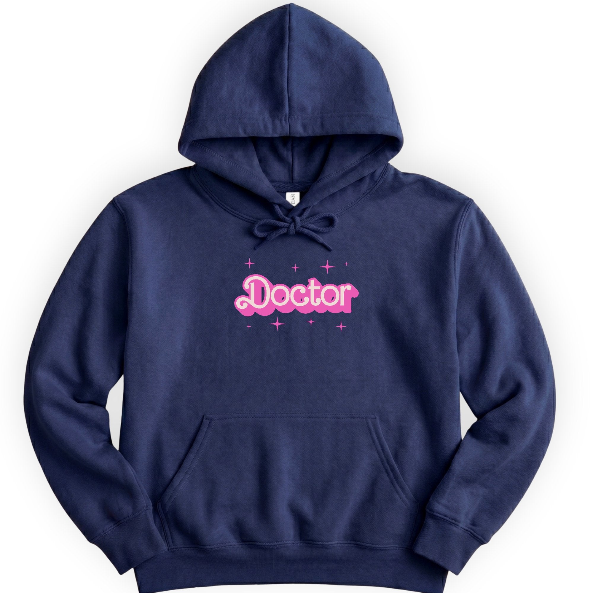 Doctor Pink Doll hoodie — Navy