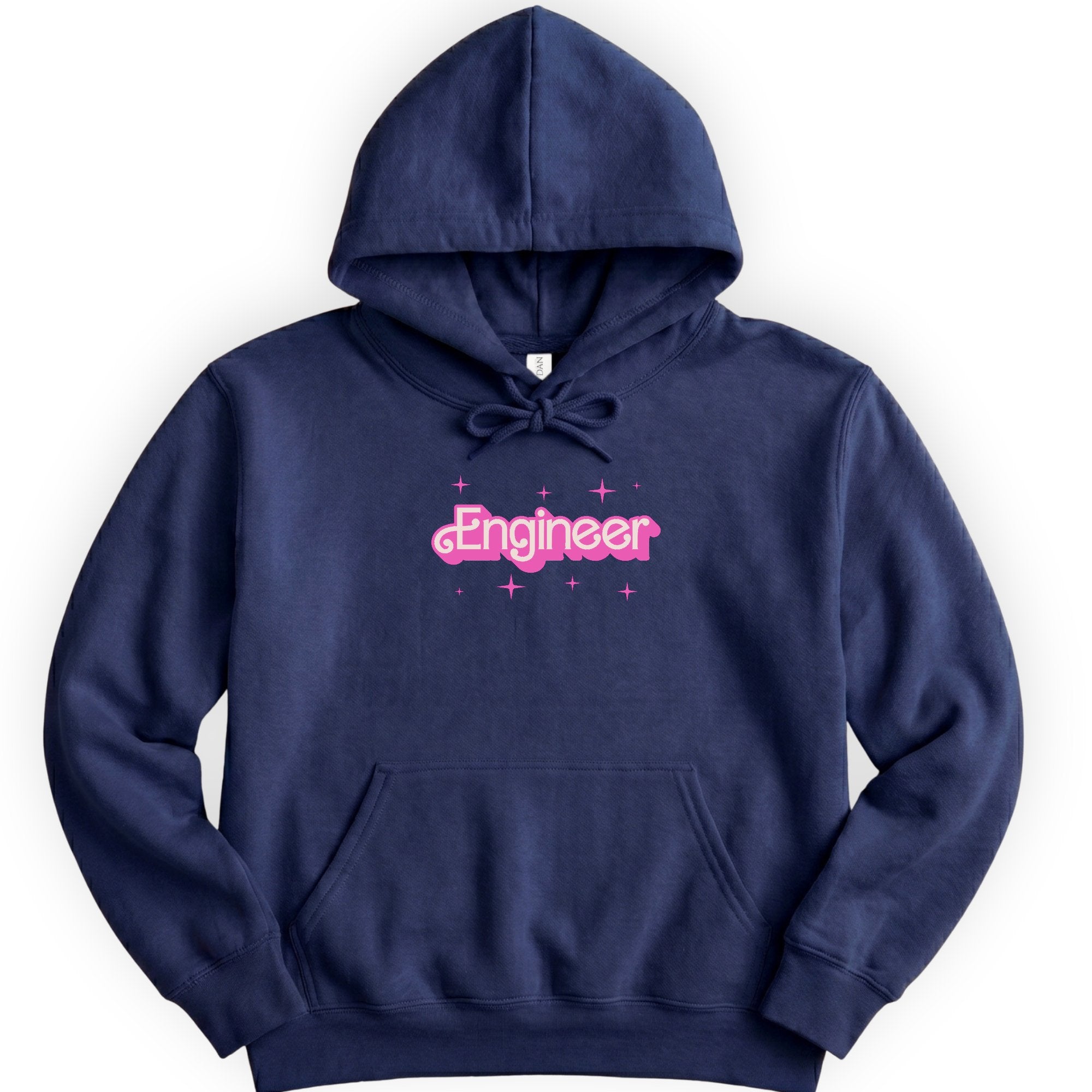 Engineer Pink Doll hoodie — Navy