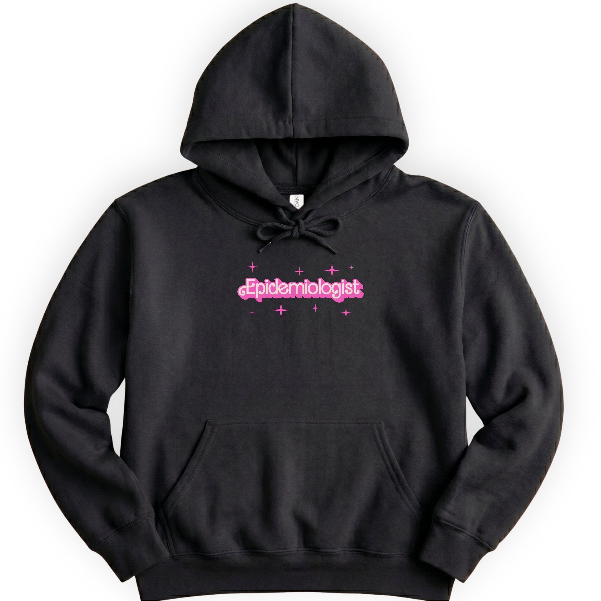 Epidemiologist Pink Doll hoodie — Black