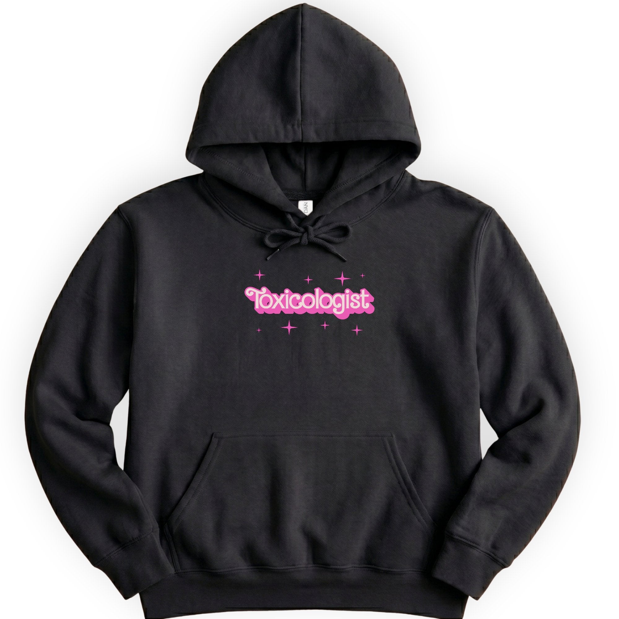 Toxicologist Pink Doll hoodie — Black