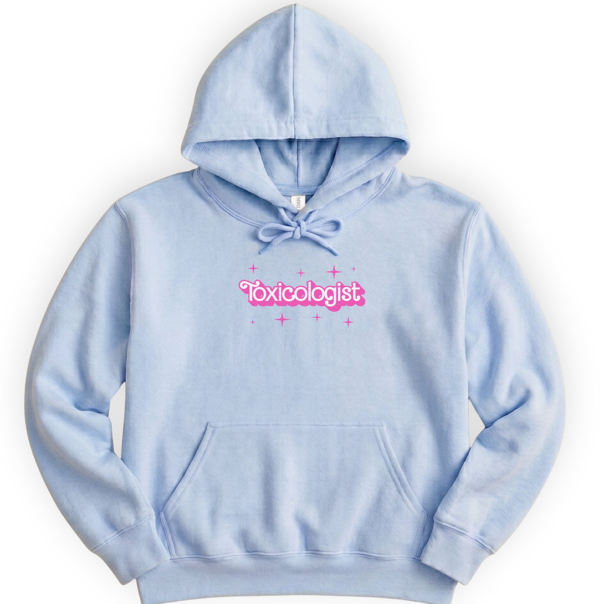 Toxicologist Pink Doll hoodie — Light Blue
